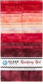 Basics Ravishing Reds 2.5in Strips (40pc x 20 colors)