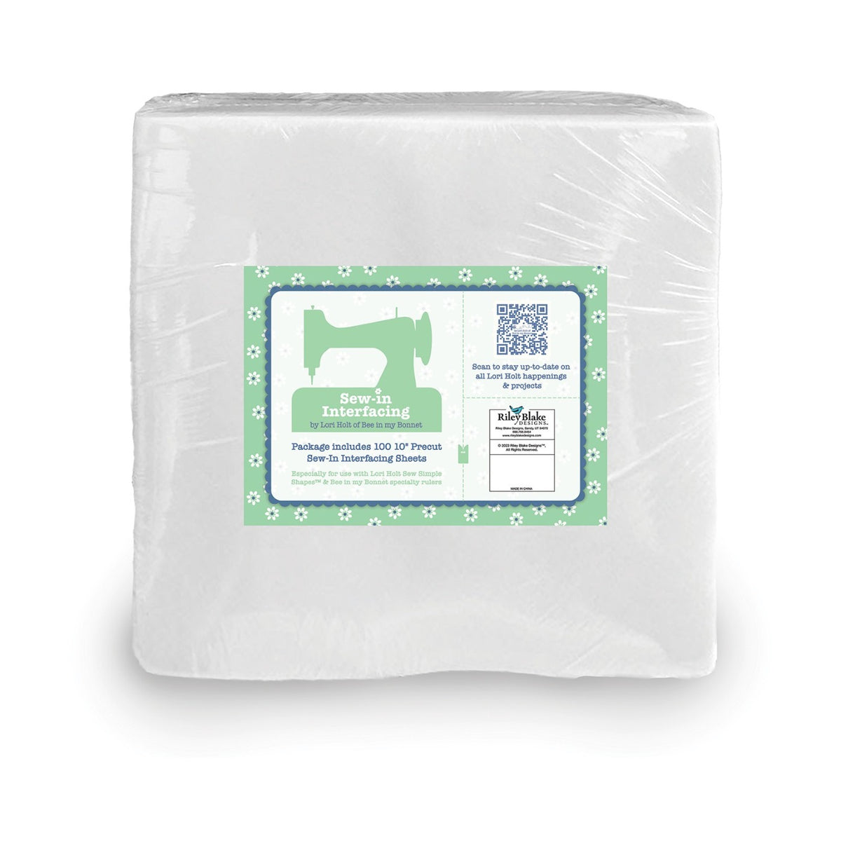 Lori Holt Sew-In Interfacing 10in Precut Squares