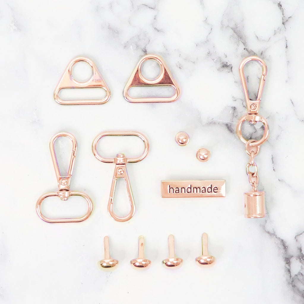 Sampler Box Bundle Of Hardware Set Rose Gold