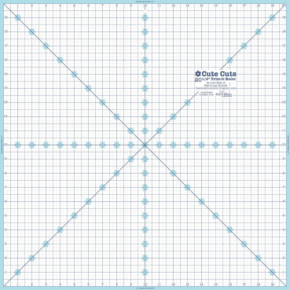 Lori Holt Trim It Ruler 20.5" Square