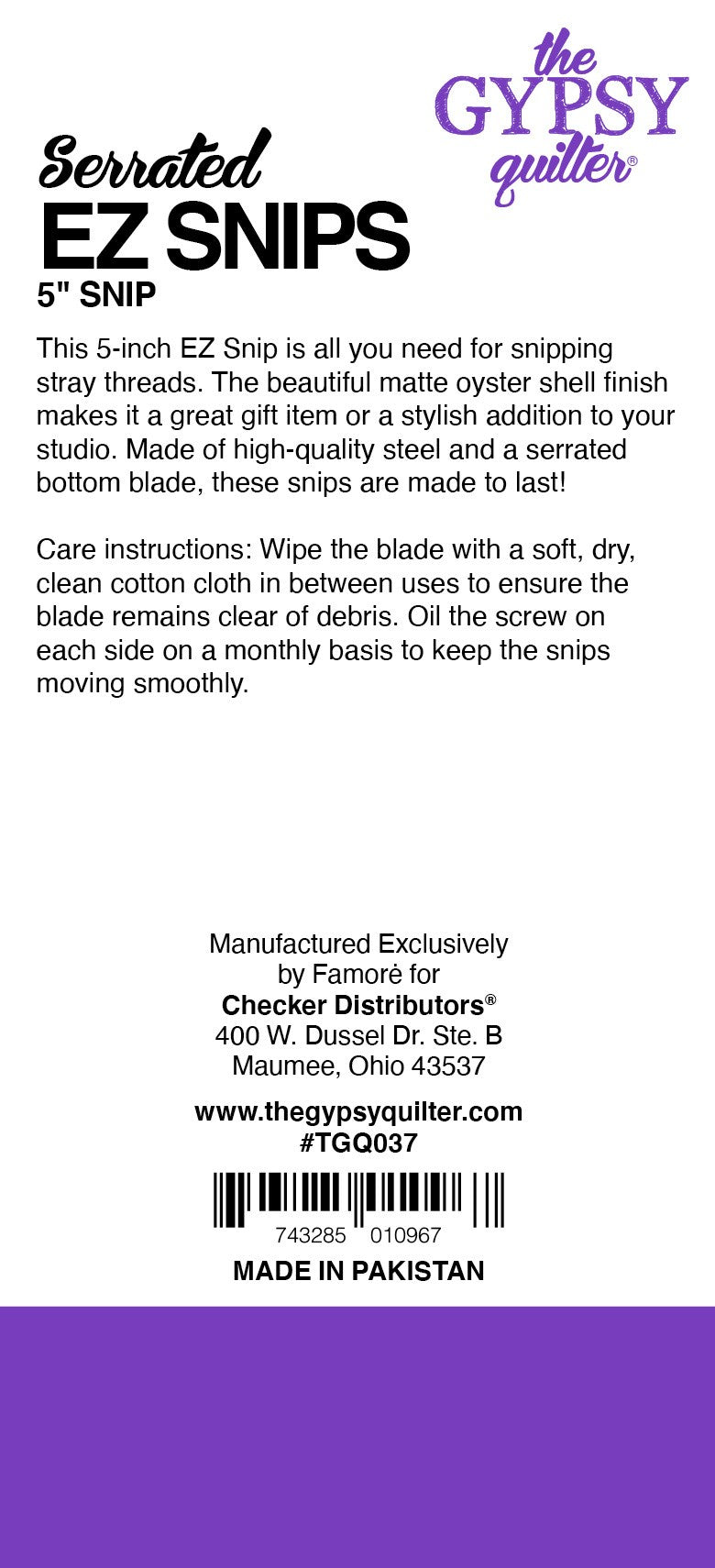 EZ Snip Curved Blade 5in