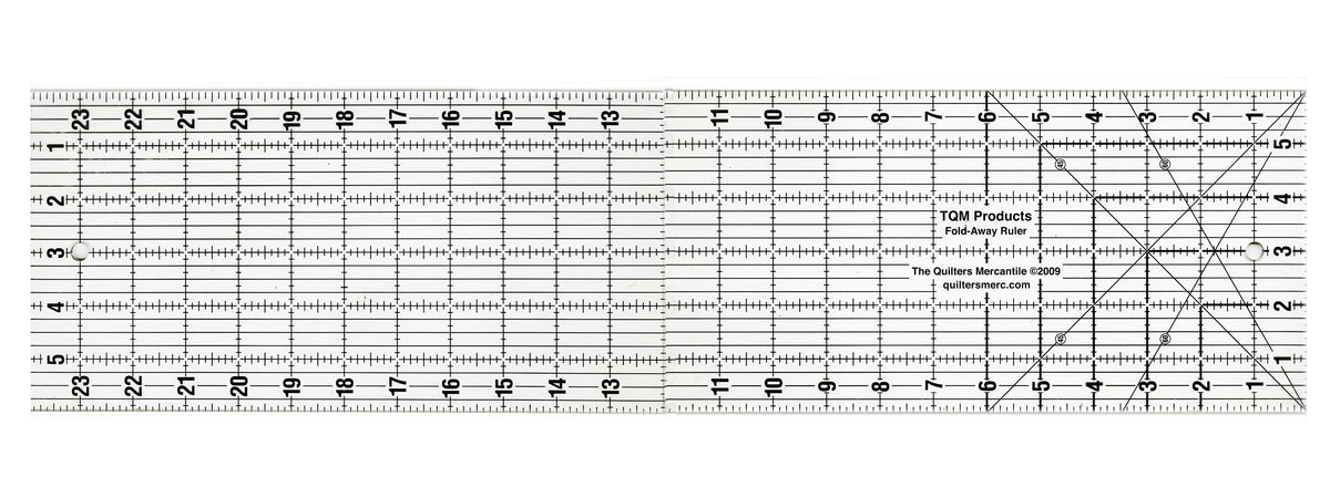 The Fold Away Retreat Ruler 6in x 24in