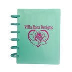 Discbound Storage Binder Teal With Villa Rosa Logo