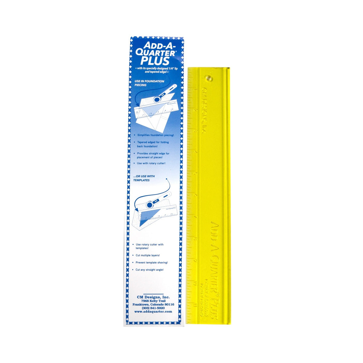 Add A-Quarter Ruler 12in Plus