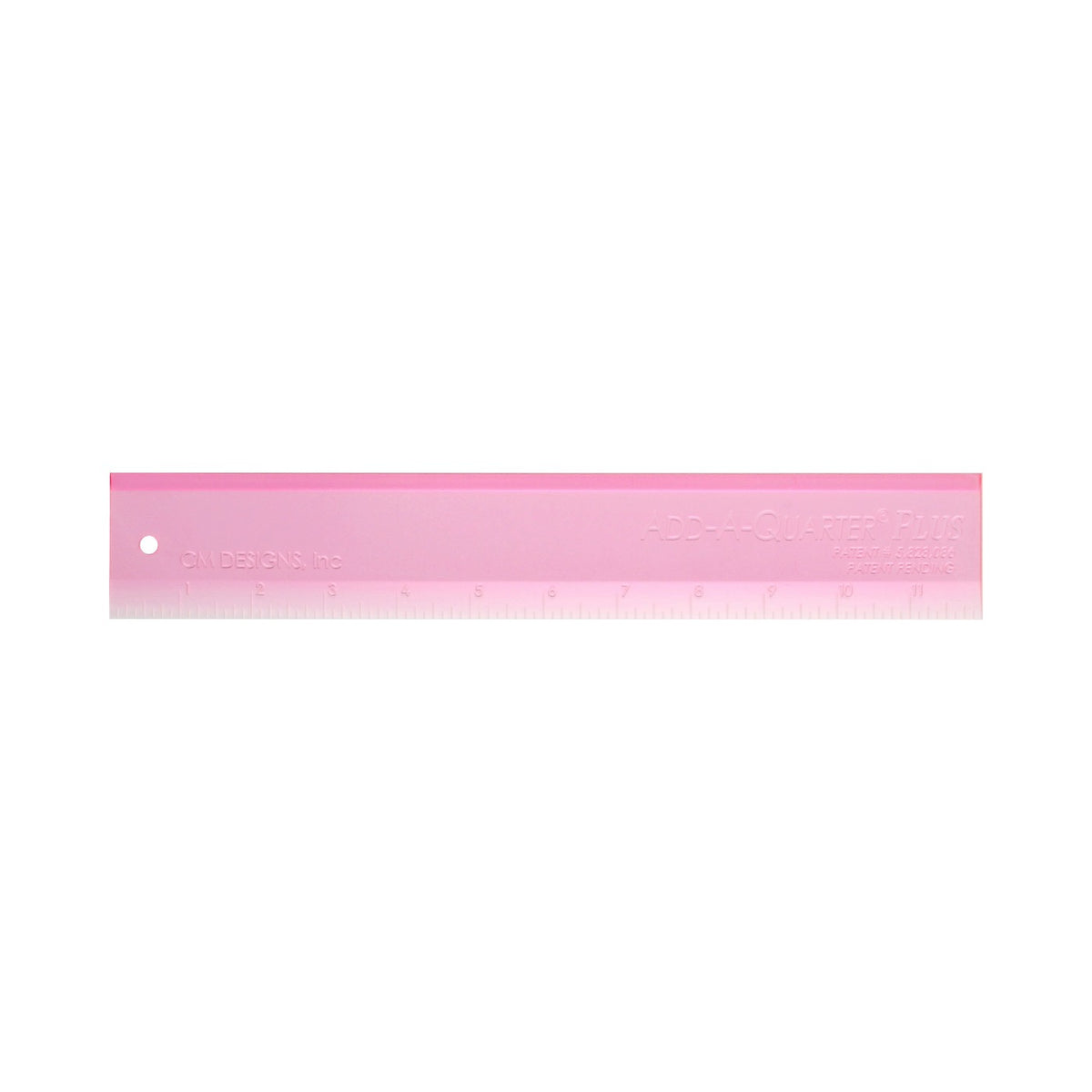 Add A-Quarter Ruler 12in Plus Pink