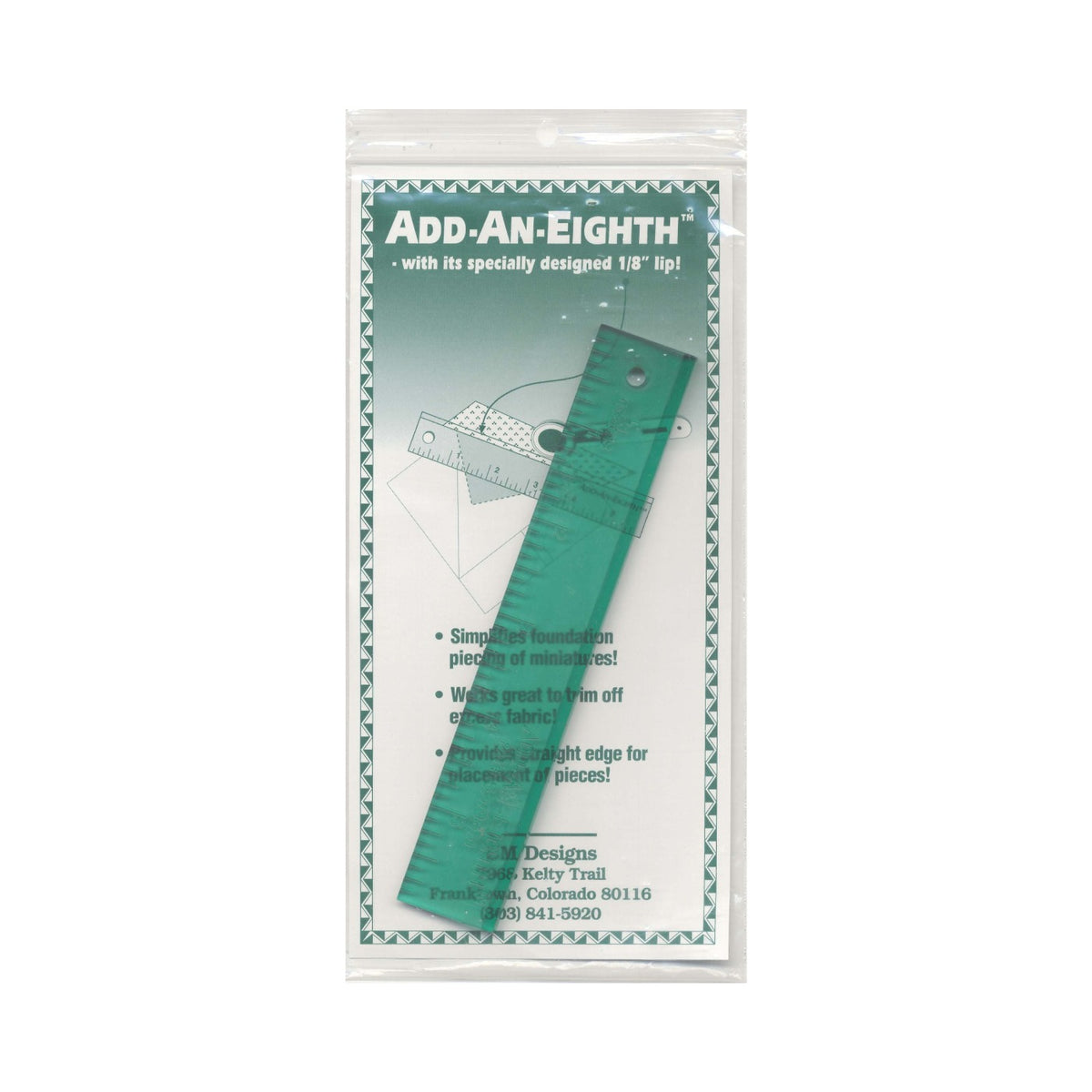 Add An-Eighth Ruler 1in x 6in