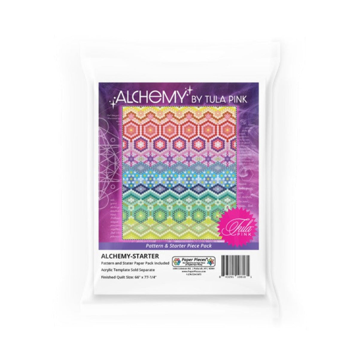 Alchemy Pattern and Starter Paper Piece Pack by Tula Pink