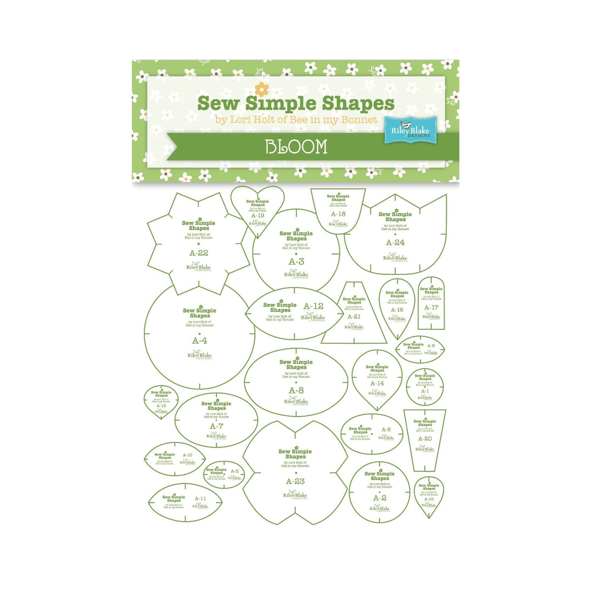 Bee In my Bonnet Sew Simple Shapes Templates Bloom