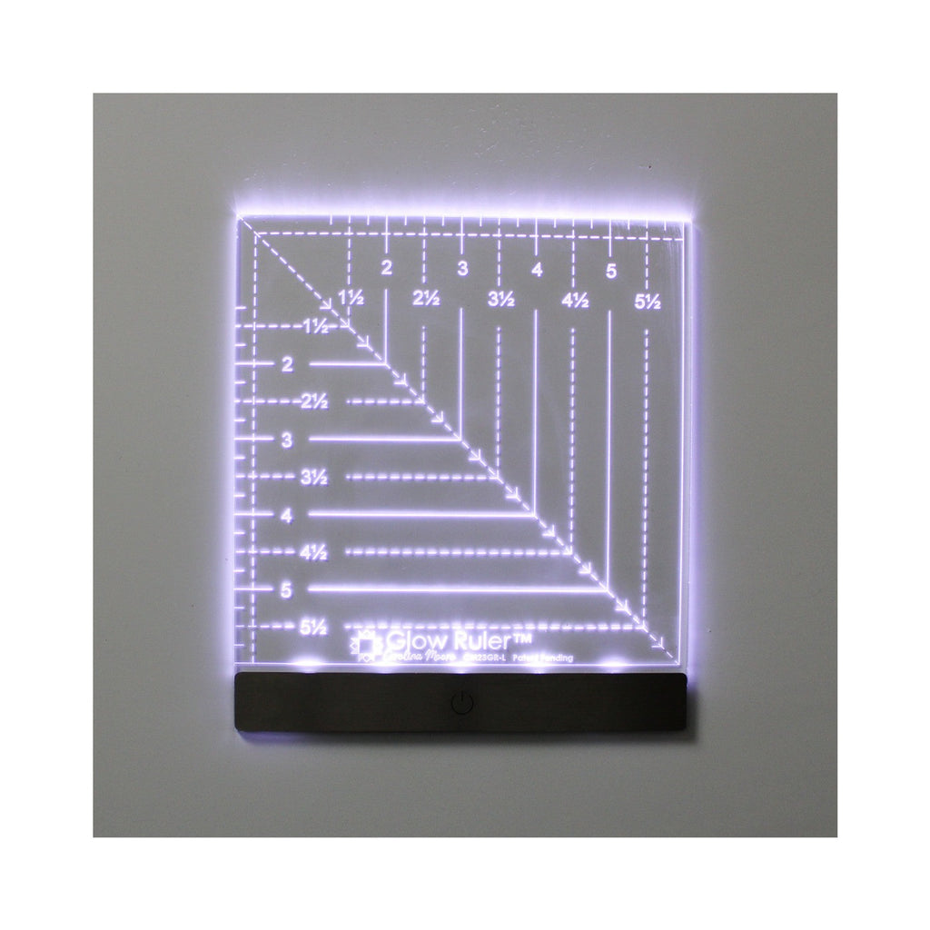 Carolina Moore Glow Ruler 6in Square Left Handed