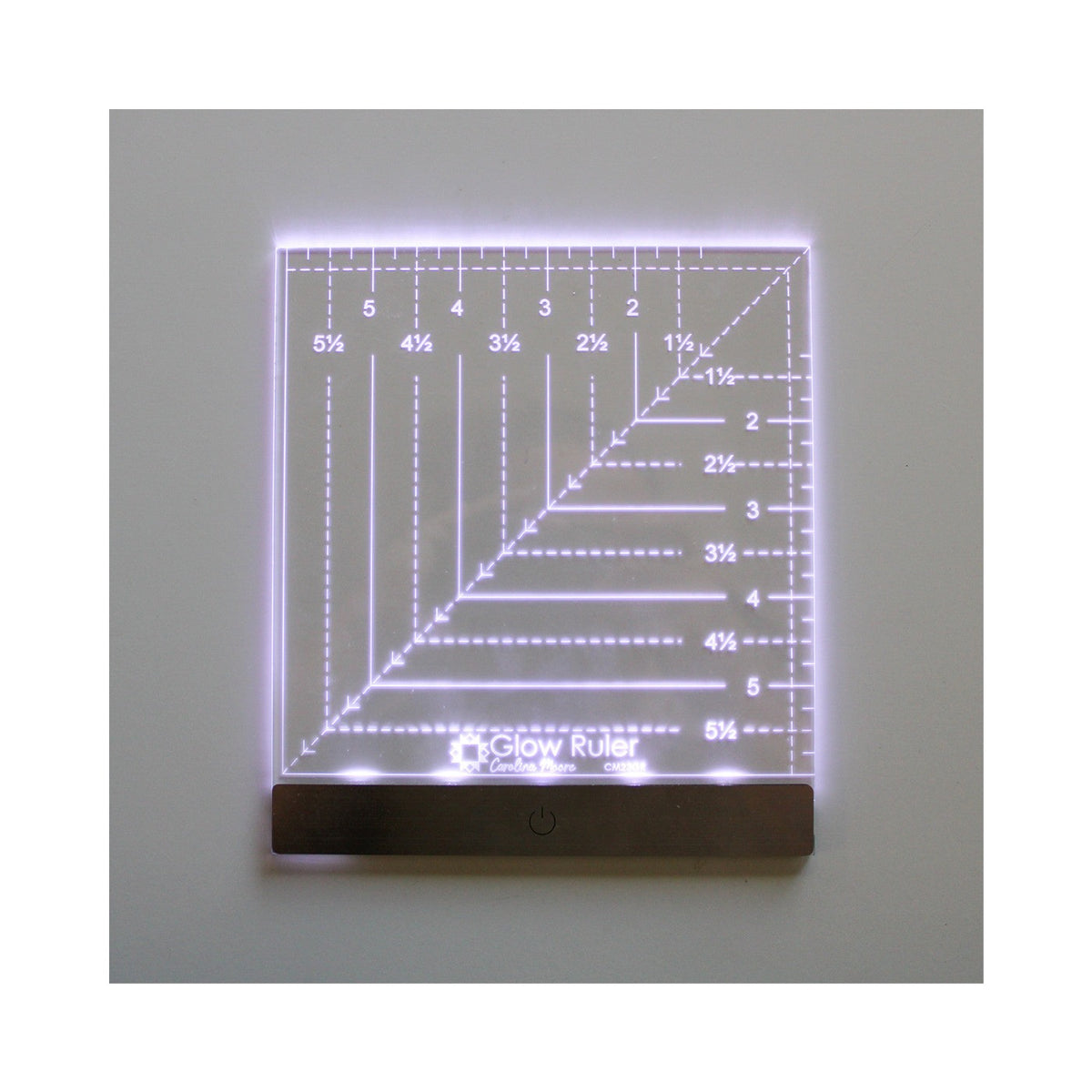 Carolina Moore Glow Ruler 6in Square