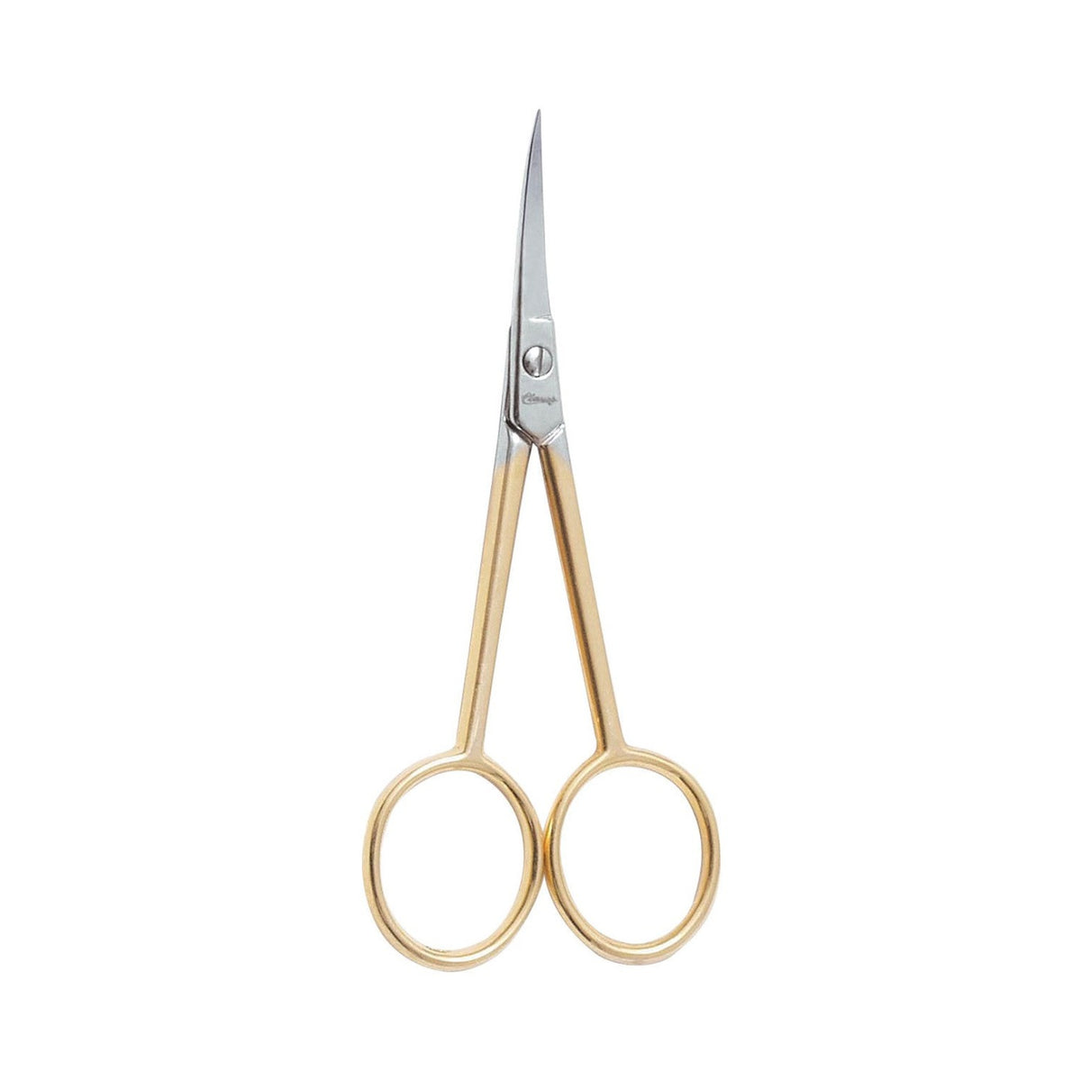 Clauss Curved Embroidery Scissor Gold Plate 4-1/2in