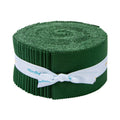 Confetti Cotton Christmas Green 2-1/2in Strips, 40pcs/bundle