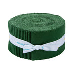 Confetti Cotton Christmas Green 2-1/2in Strips, 40pcs/bundle
