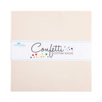 Confetti Cotton Ivory 10in Squares, 42pcs/bundle