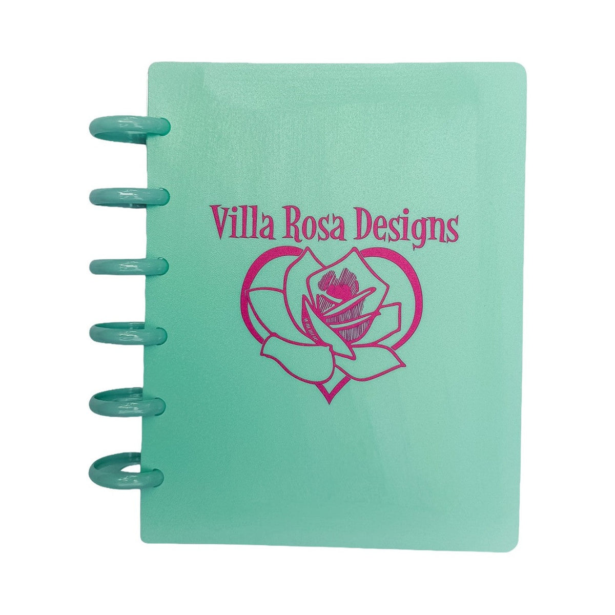 Discbound Storage Binder Teal With Villa Rosa Logo