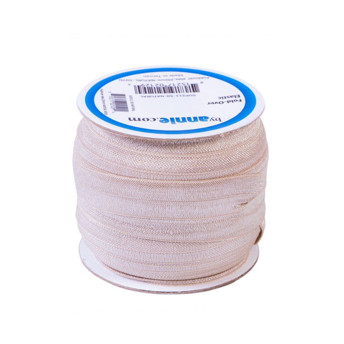 Fold-over Elastic 3/4in x 50yd Natural