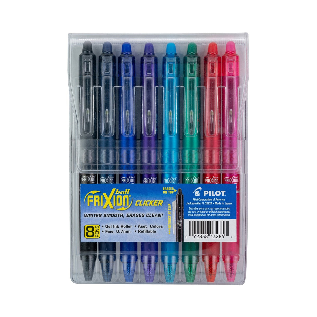 Frixion Clicker Erasable Gel Fine 8pk Pouch
