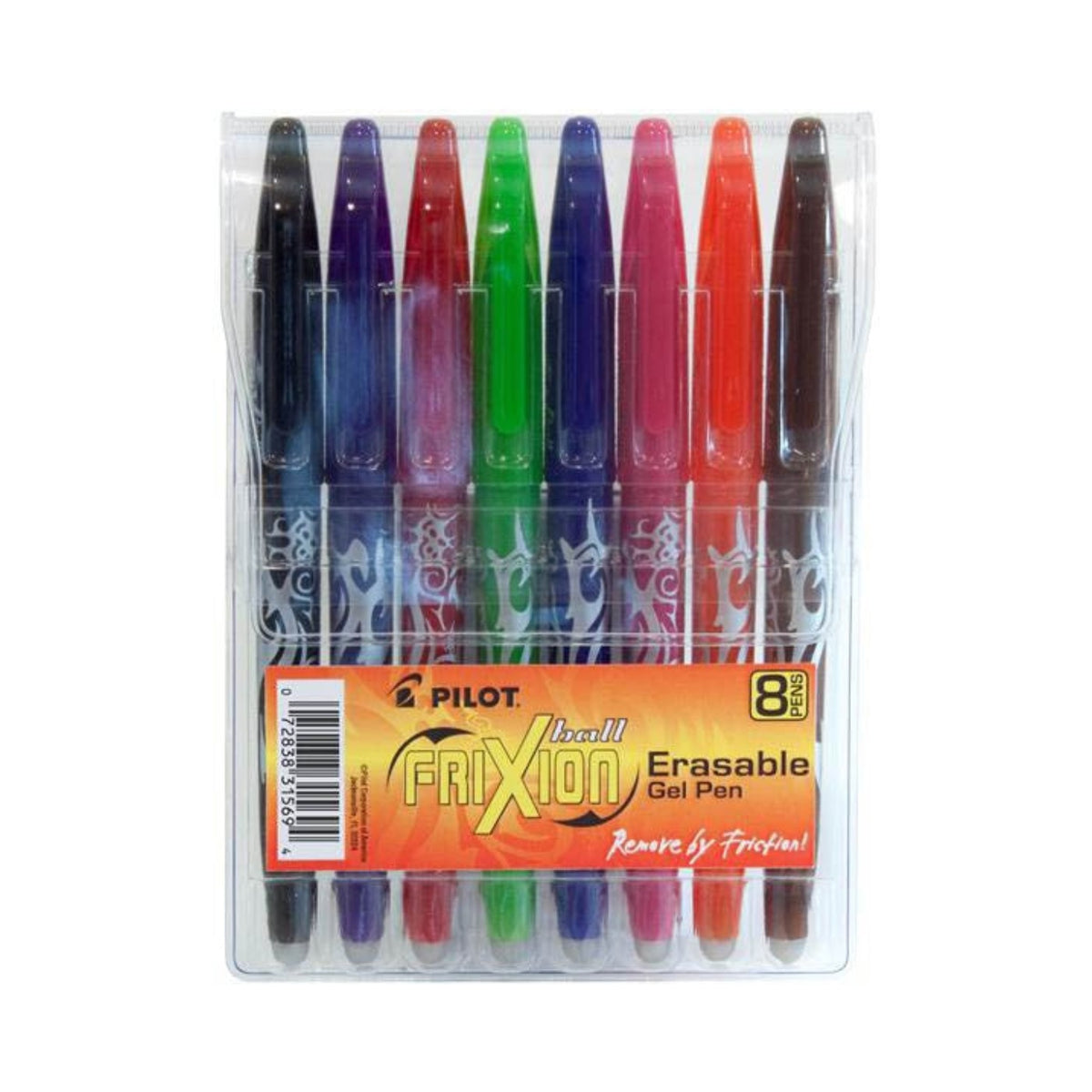 Frixion Pen Assortment 8 pack Fine Point 0.7mm Heat Erase