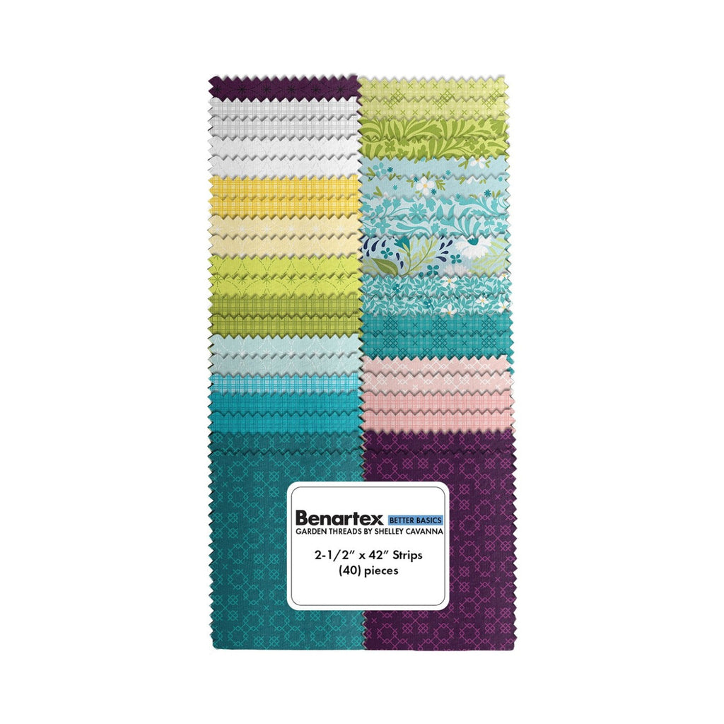 Garden Threads 2.5in Strips, 40pcs/bundle