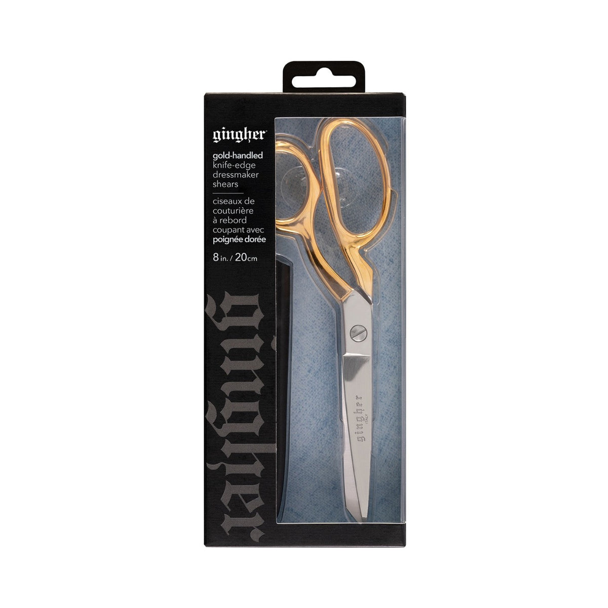 Gingher 8in Gold-Handled Knife-edge Dressmaker Shears