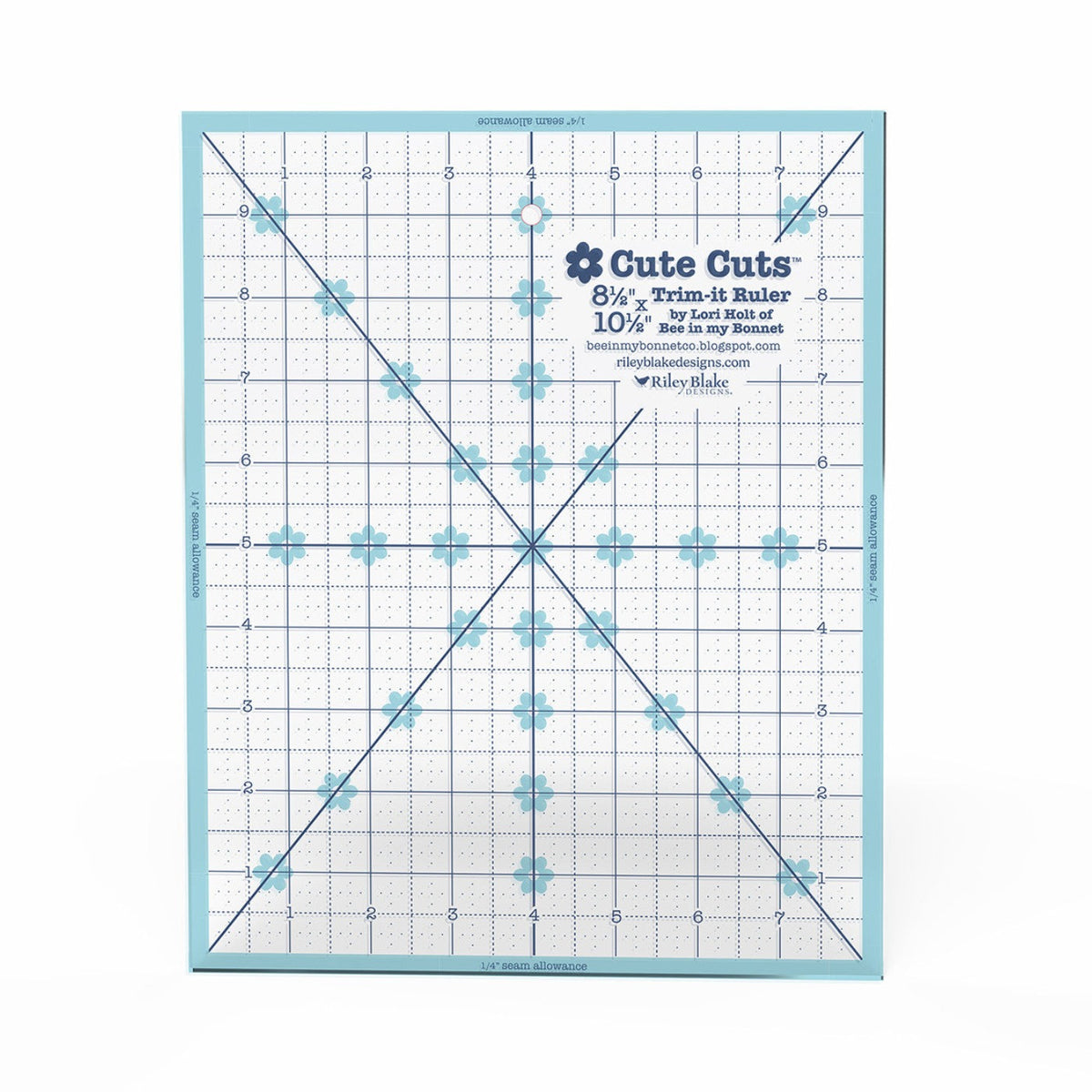 Lori Holt Cute Cuts™ Trim-it™ Ruler 8-1/2in x 10-1/2in