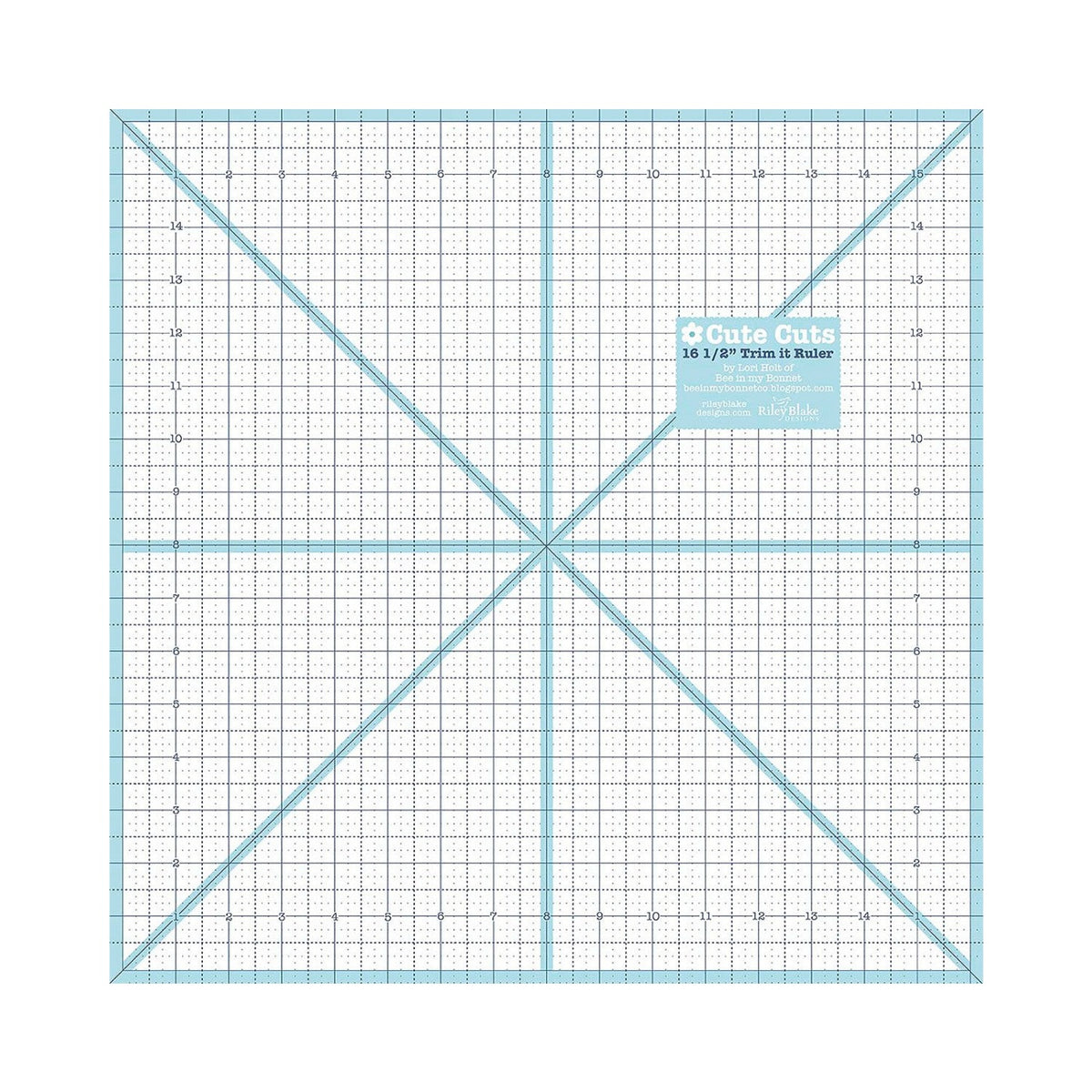 Lori Holt Trim It Ruler 16-1/2in Square