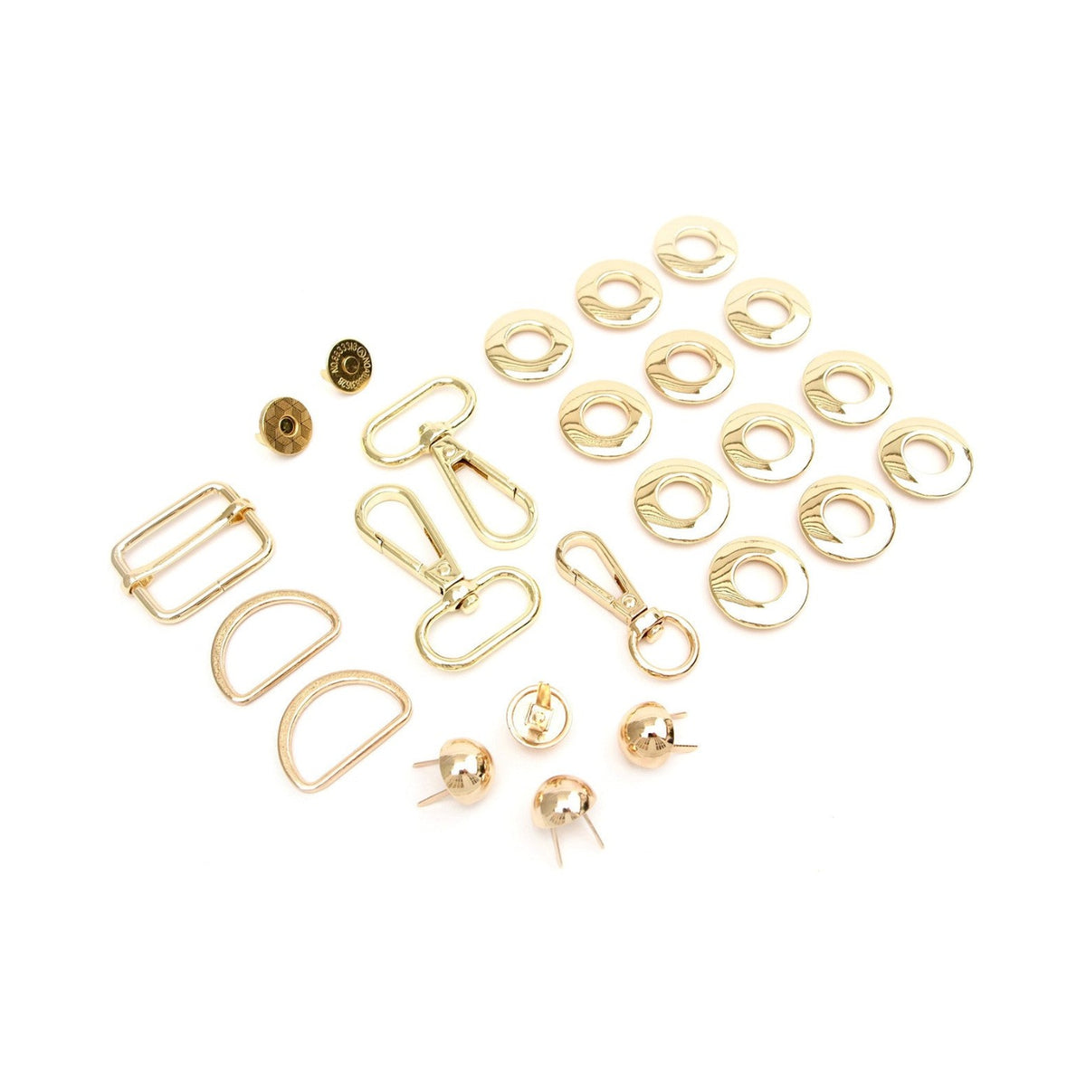 Magnolia Drawstring Bucket Bag Hardware Kit Gold