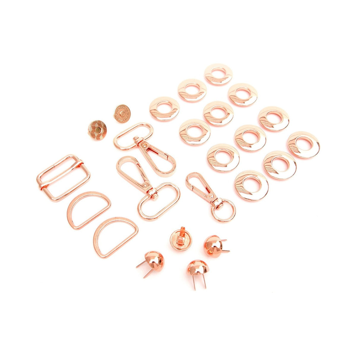 Magnolia Drawstring Bucket Bag Hardware Kit Rose Gold
