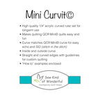 Mini Curvit Ruler for Longarm Quilting