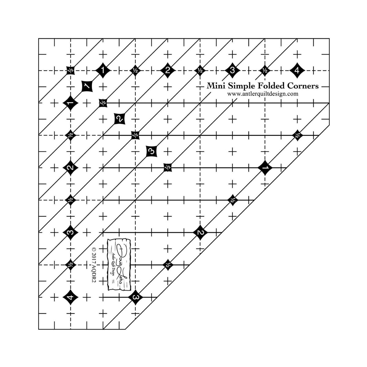 Mini Simple Folded Corners Ruler