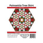 Poinsettia Tree Skirt Complete Pattern and Paper Piece Pack by Paper Pieces