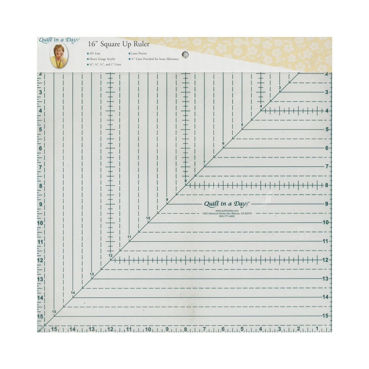 Quilt In A Day 16in Square Ruler