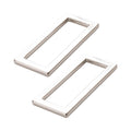 Rectangle Ring Flat 1-1/2in Nickel Set of Two