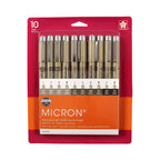 Sakura Pigma Micron 08 Pen Set Black & Gray 10pk