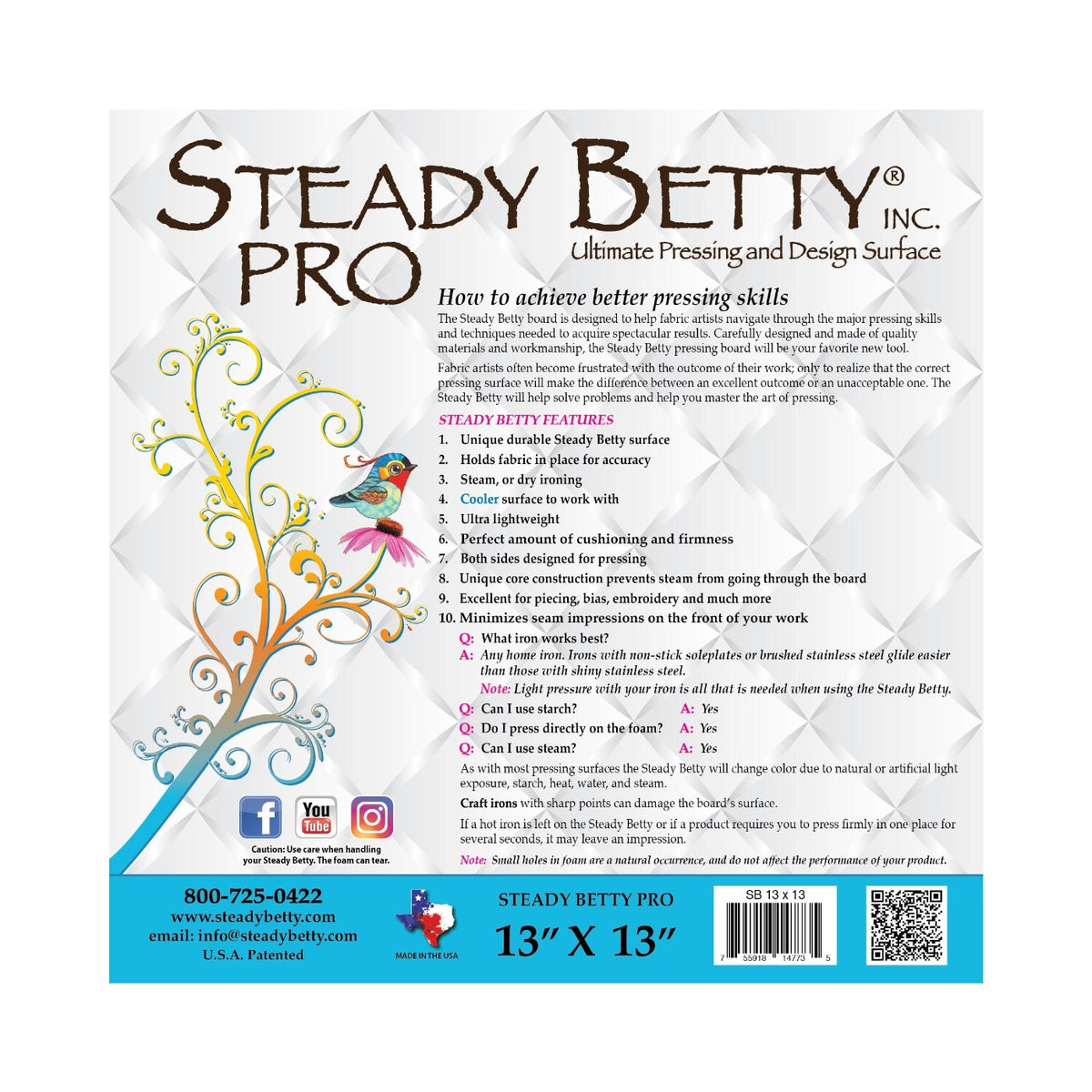 Steady Betty Pro 13in x 13in