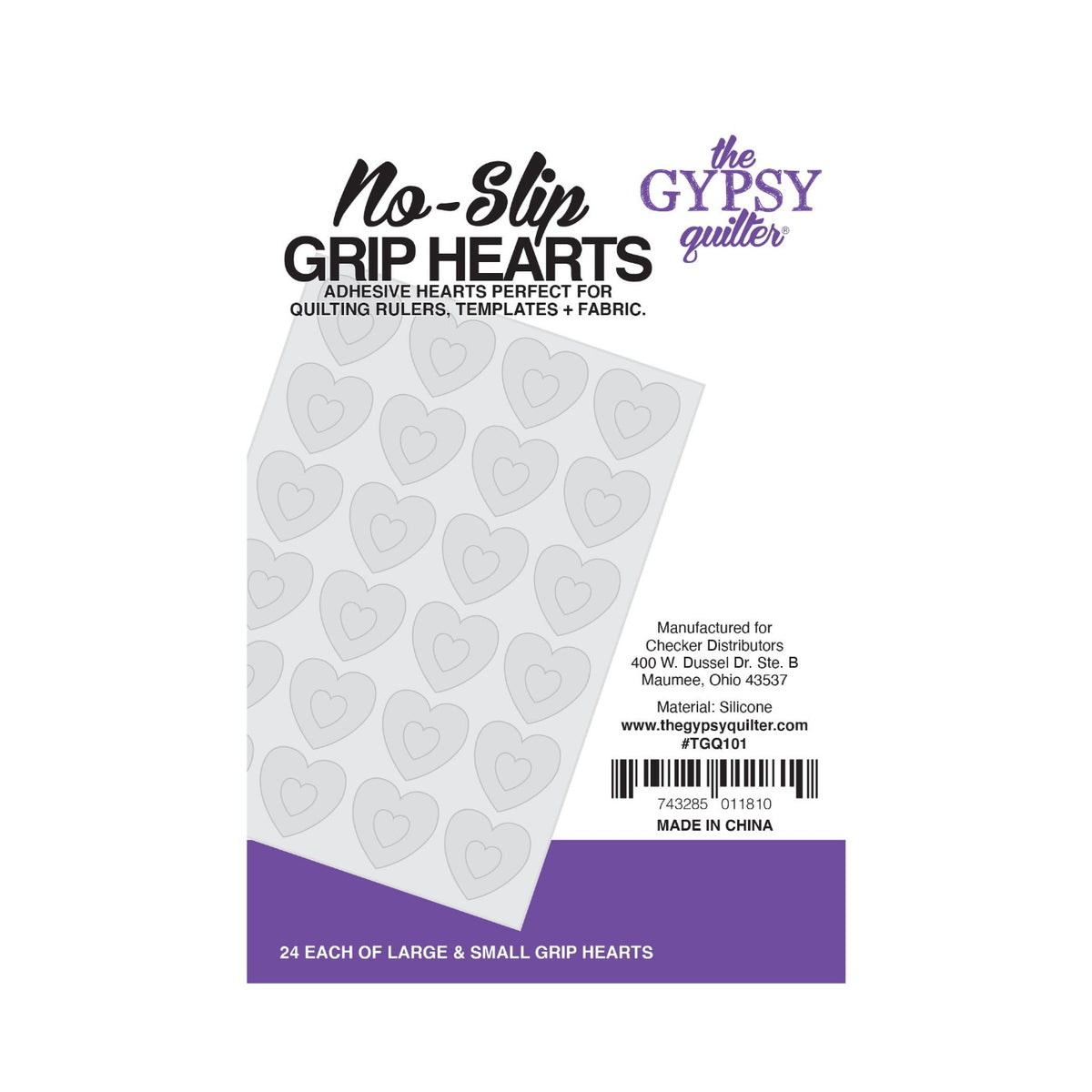 The Gypsy Quilter Stuck On You Grip Hearts
