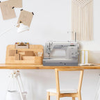 Janome 1600P-QC Sewing Machine in use