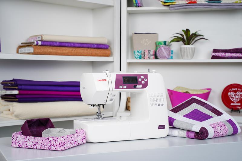Janome 2030DC-G Sewing Machine in use