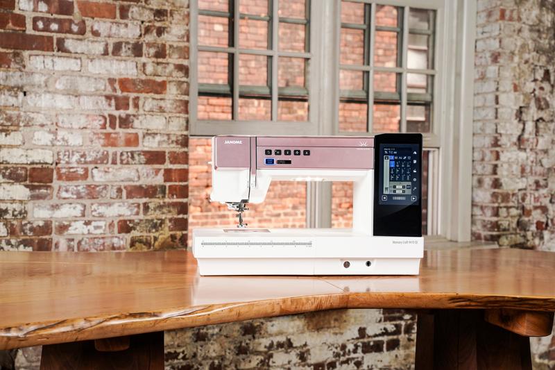 Janome Horizon Memory Craft 9410QC Quilting Machine in use