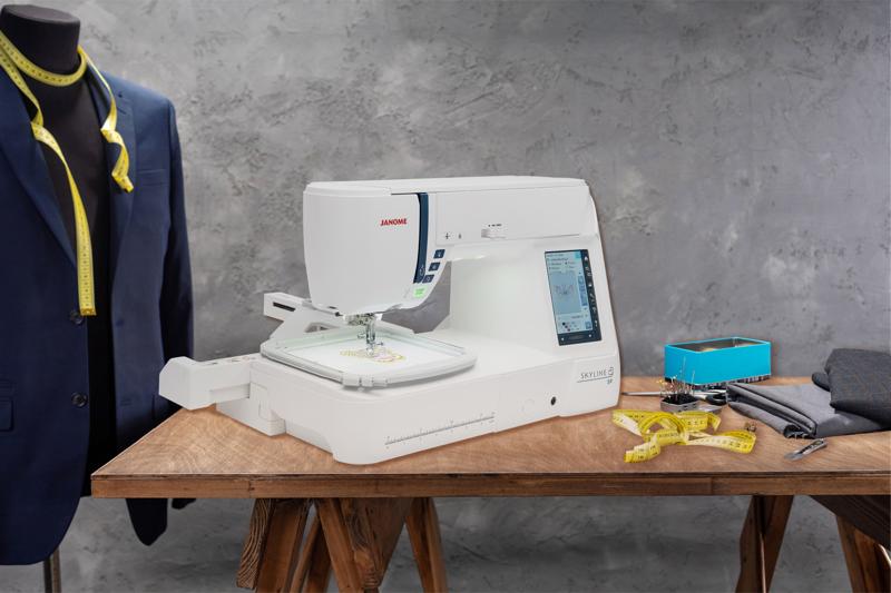 Janome Skyline S9 Quilting Machine in use